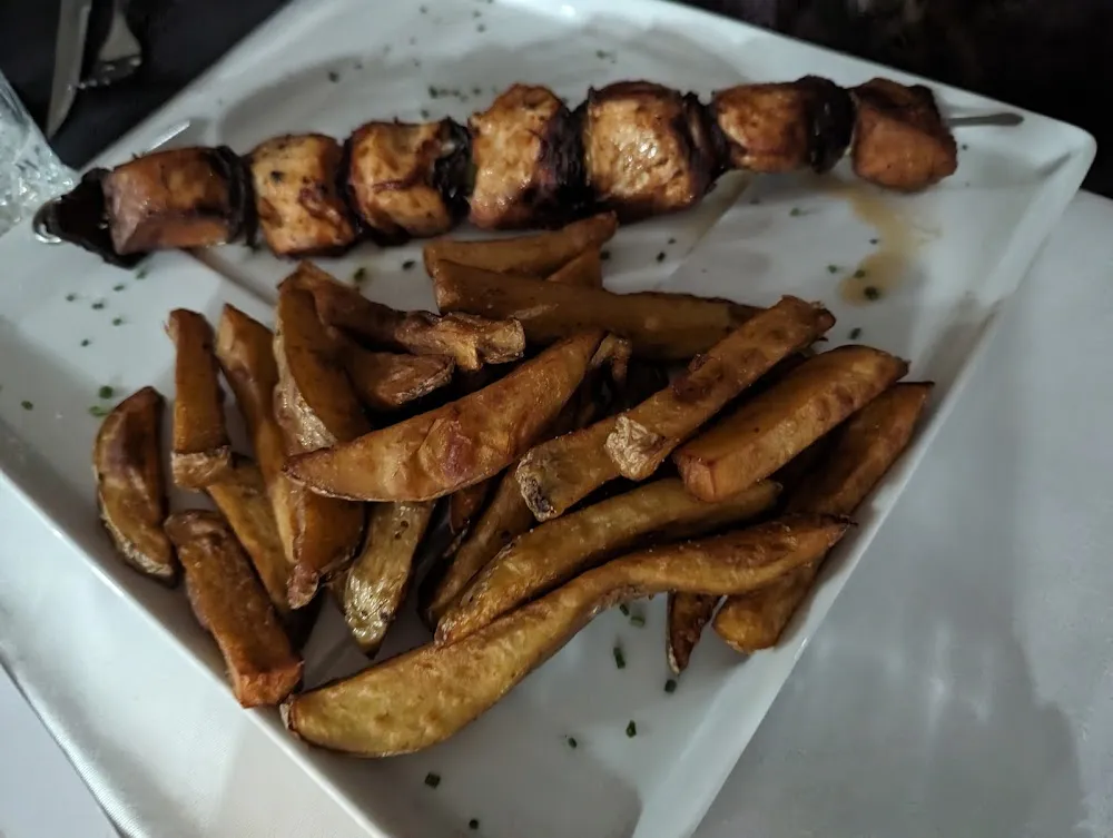 Brochette de Poulet Frites Maison